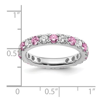 14K White Gold 1 ct tw Lab-Grown Diamond Eternity Ring – view 6