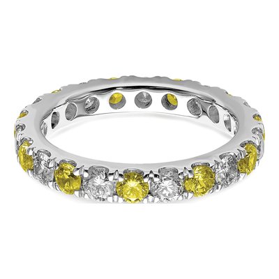 14K White Gold 1 ct tw Lab-Grown Diamond Eternity Ring – view 5