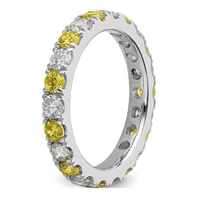 14K White Gold 1 ct tw Lab-Grown Diamond Eternity Ring – view 6