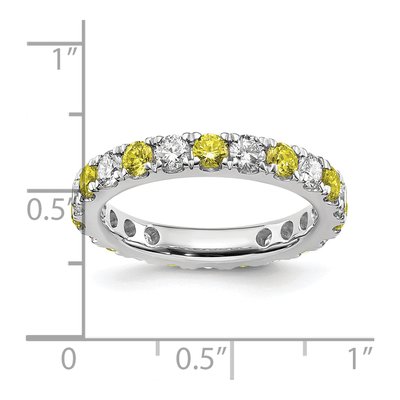 14K White Gold 1 ct tw Lab-Grown Diamond Eternity Ring – view 7