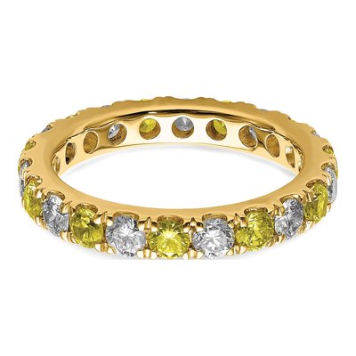 14K Yellow Gold 1 ct tw Lab-Grown Diamond Eternity Ring – view 5