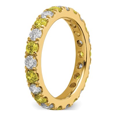 14K Yellow Gold 1 ct tw Lab-Grown Diamond Eternity Ring – view 6