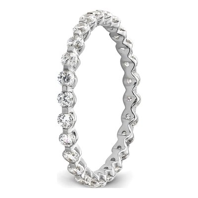 14K White Gold 7/8 ct tw Lab-Grown Diamond Eternity Band – view 5