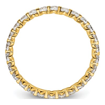 14K Yellow Gold 7/8 ct tw Lab-Grown Diamond Eternity Band – view 2