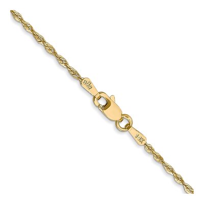 14K Yellow Gold 1.5mm Diamond-Cut Rope Chain – view 5