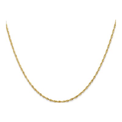 14K Yellow Gold 1.5mm Diamond-Cut Rope Chain – view 3