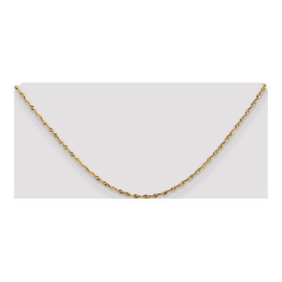 14K Yellow Gold 1.8mm Diamond-Cut Rope Chain – view 5