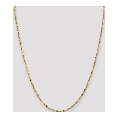 14K Yellow Gold 1.8mm Diamond-Cut Rope Chain – view 5