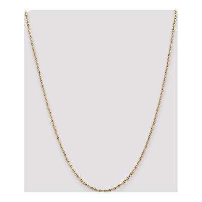 14K Yellow Gold 1.8mm Diamond-Cut Rope Chain – view 5