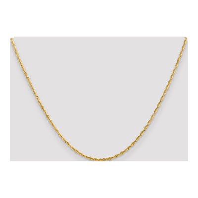 14K Yellow Gold 2mm Diamond-Cut Rope Chain – view 5