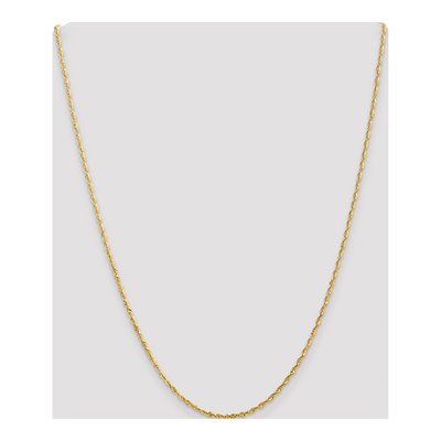 14K Yellow Gold 2mm Diamond-Cut Rope Chain – view 5