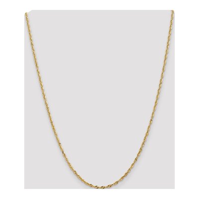 14K Yellow Gold 2.5mm Diamond-Cut Rope Chain – view 5