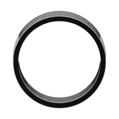 Continuum Sterling Silver 8mm Flat Wedding Band – view 3