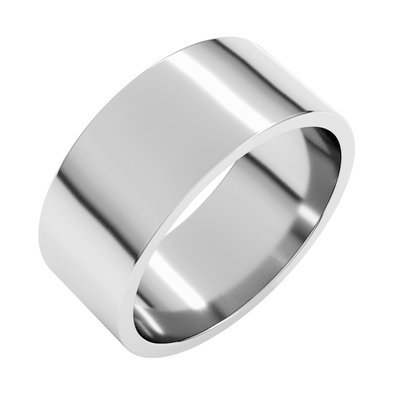 Continuum Sterling Silver 8mm Flat Wedding Band