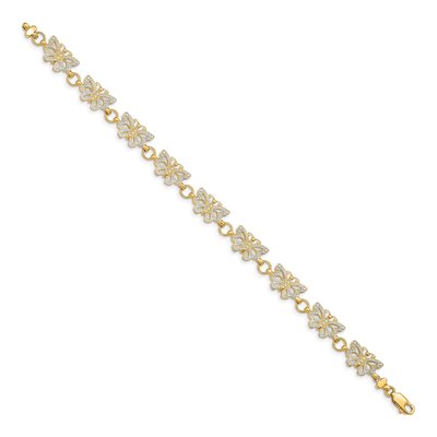 14K Yellow Gold Butterfly Bracelet – view 3