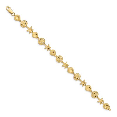 14K Yellow Gold Sea Life Bracelet – view 3