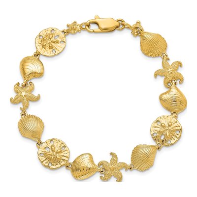 14K Yellow Gold Sea Life Bracelet – view 5