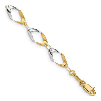 14K Yellow Gold 7mm Oval Link Chain Bracelet