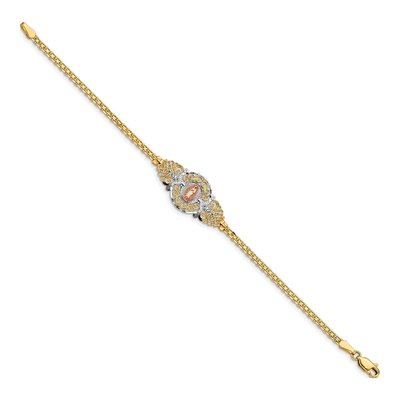 14K Two-Tone Gold Our of Guadalupe Bracelet – view 3