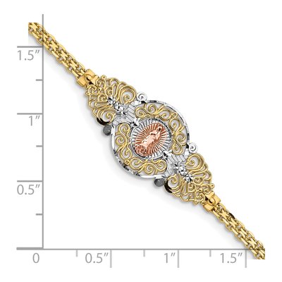 14K Two-Tone Gold Our of Guadalupe Bracelet – view 4
