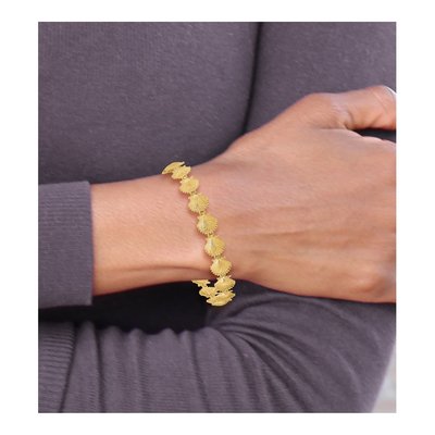 14K Yellow Gold Scallop Shell Bracelet – view 6