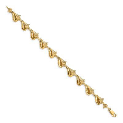 14K Yellow Gold 3-D Conch Shell Bracelet – view 2