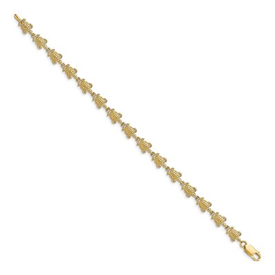 14K Yellow Gold Turtle Bracelet – view 2