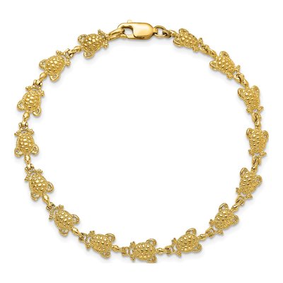 14K Yellow Gold Turtle Bracelet – view 4