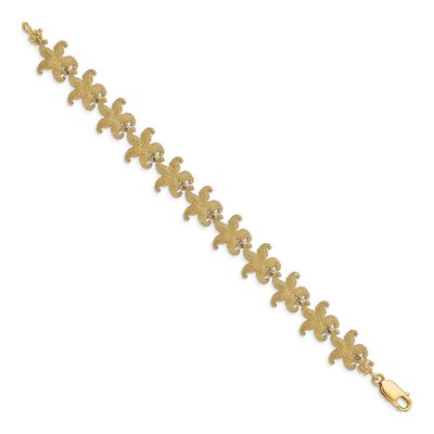 14K Yellow Gold Starfish Bracelet – view 2