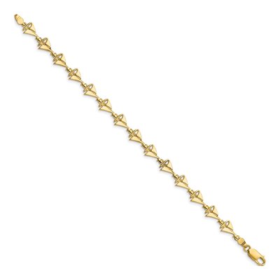 14K Yellow Gold Sailboat Bracelet – view 2