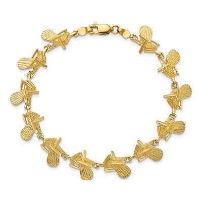 14K Yellow Gold Beach Chair Bracelet – view 5