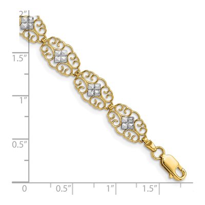 14K Yellow Gold Filigree Bracelet – view 4