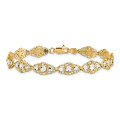 14K Yellow Gold Filigree Bracelet – view 5