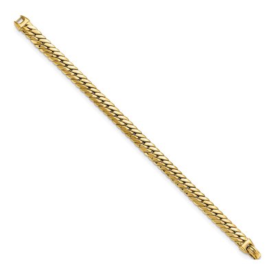14K Yellow Gold 7.46mm Snake Chain Bracelet – view 3