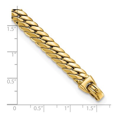 14K Yellow Gold 7.46mm Snake Chain Bracelet – view 4