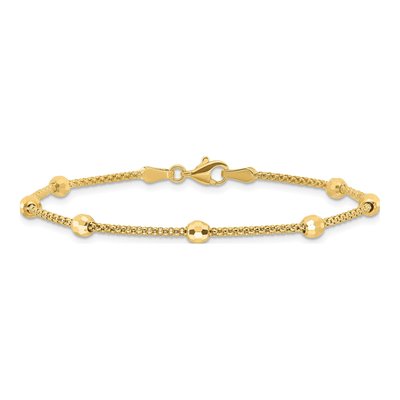 14K Yellow Gold Mirror Bracelet – view 3