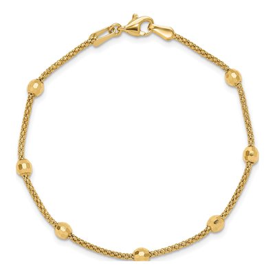 14K Yellow Gold Mirror Bracelet – view 4