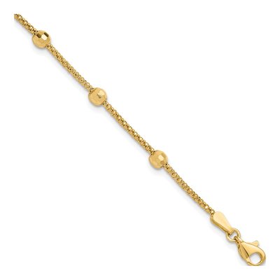 14K Yellow Gold Mirror Bracelet