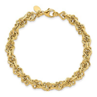14K Yellow Gold Golden Treasures Fancy Link Bracelet – view 5