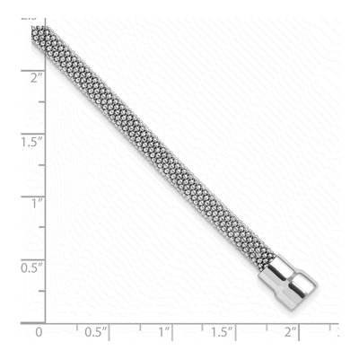 Sterling Silver Mesh Magnetic Bracelet – view 4