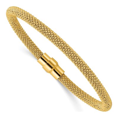 Gold-Plated Sterling Silver Mesh Magnetic Bracelet – view 3