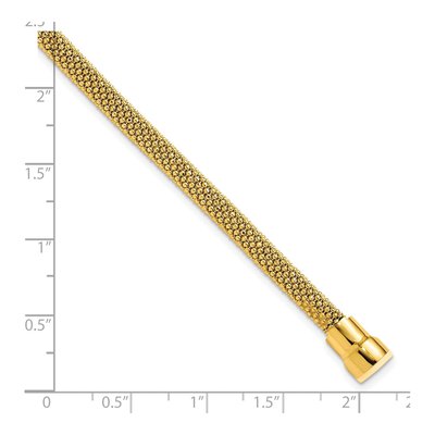 Gold-Plated Sterling Silver Mesh Magnetic Bracelet – view 4