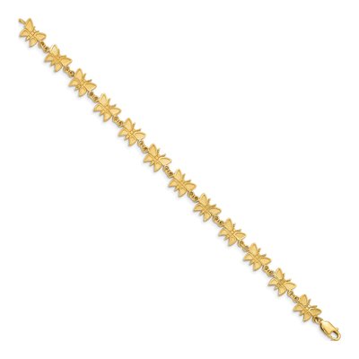 14K Yellow Gold Butterfly Bracelet – view 3