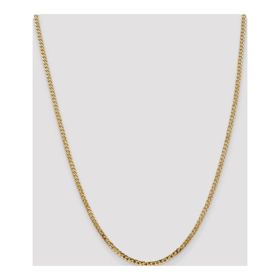 14K Yellow Gold 2.9mm Flat Beveled Curb Chain – view 4