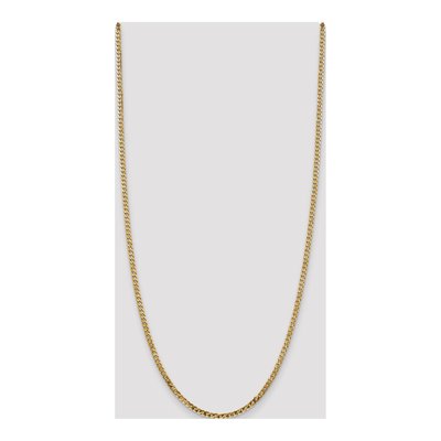 14K Yellow Gold 2.9mm Flat Beveled Curb Chain – view 4
