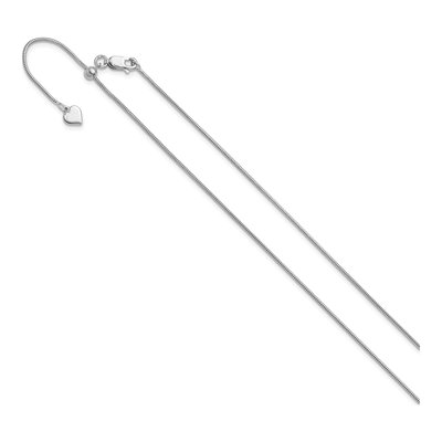 Sterling Silver 1.1mm Snake Chain – view 3