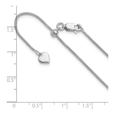 Sterling Silver 1.1mm Snake Chain – view 7