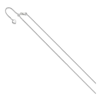 Sterling Silver 1.2mm Diamond-Cut Rope Chain – view 3