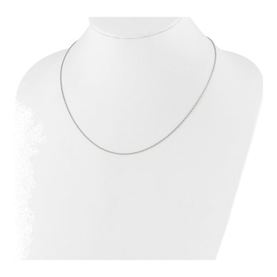 Sterling Silver 1.2mm Diamond-Cut Rope Chain – view 4