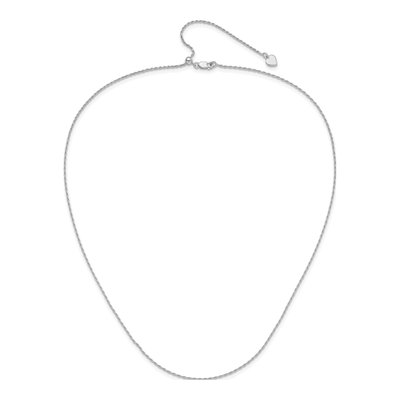 Sterling Silver 1.2mm Diamond-Cut Rope Chain – view 5